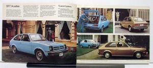 1977 Pontiac Acadian Canadian Sales Brochure & Specifications