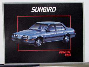 1985 Pontiac Sunbird Canadian Sales Brochure