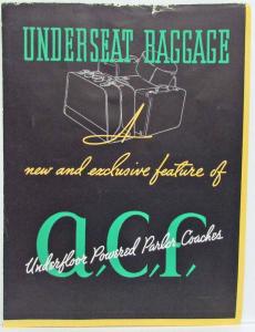 ACF Bus Underseat Baggage Sales Brochure