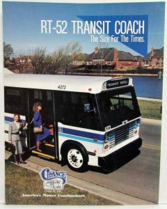 1991 Chance Coach Inc RT-52 Transit Bus The Size for the Times Sales Folder