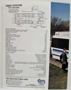 1991 Chance Coach Inc RT-52 Transit Bus The Size for the Times Sales Folder