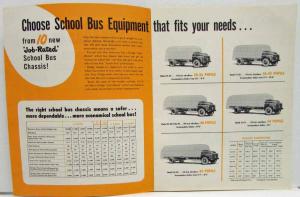 1951 Dodge Trucks Job Rated School Bus Chassis Safest Investment Sales Brochure