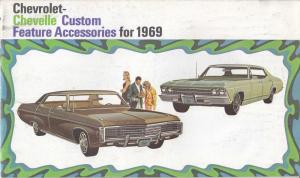 1969 Chevrolet Chevelle Custom Feature Accessories Sales Brochure Original