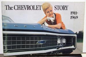 1911 To 1969 The Chevrolet Story Brochure Historical Review Book Original