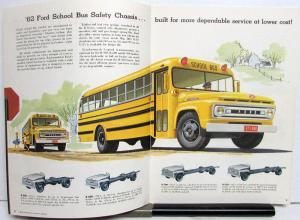 1962 Ford Trucks School Bus Chassis B-500 B-600 B-700 B-750 Sales Brochure