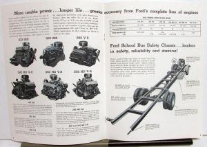 1962 Ford Trucks School Bus Chassis B-500 B-600 B-700 B-750 Sales Brochure