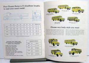 1962 Ford Trucks School Bus Chassis B-500 B-600 B-700 B-750 Sales Brochure