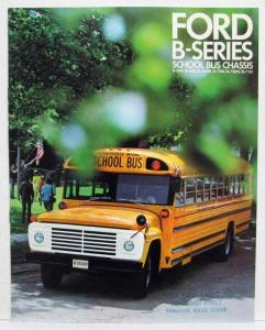 1969 Ford Trucks School Bus Chassis B-Series Sales Brochure