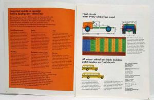 1970 Ford Truck School Bus Chassis B-Series Sales Brochure