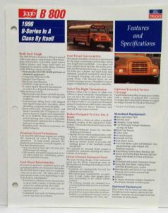 1996 Ford Truck B-Series School Bus Chassis Spec Sheet