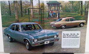 1969 Chevrolet Nova Coupe Sedan SS Color Sales Brochure Original