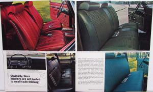 1969 Chevrolet Nova Coupe Sedan SS Color Sales Brochure Original