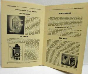 1946 GMC Coach Bus Things You Should Know About Your Diesel Engine Booklet