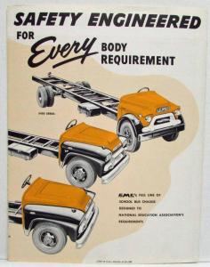 1959 GMC Trucks School Bus Chassis S300 S370 S370-8 S450 SFM460 Sales Folder