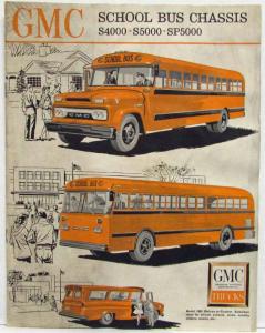 1961 GMC Trucks School Bus Chassis S4000 S5000 SP5000 Sales Brochure