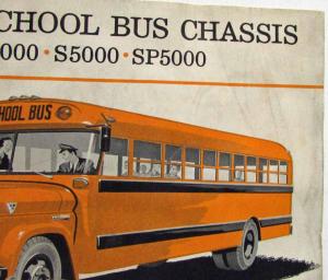 1961 GMC Trucks School Bus Chassis S4000 S5000 SP5000 Sales Brochure