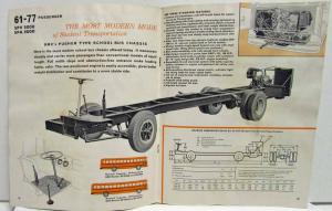 1961 GMC Trucks School Bus Chassis S4000 S5000 SP5000 Sales Brochure