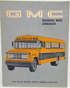 1968 GMC School Bus Chassis Truck Sales Brochure Original