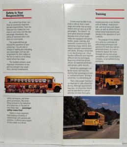 1993 International Harvester School Bus Drivers Guide to Safer Driving