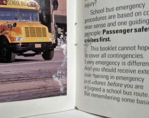 1993 International Harvester School Bus Drivers Guide to Safer Driving