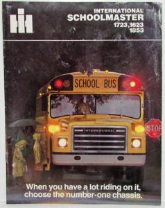 1981 International Harvester Schoolmaster Chassis 1723 1823 1853 Sales Brochure