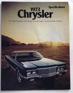 1973 Chrysler New Yorker Town & Country Newport Canadian Sales Brochure