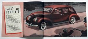 1938 Ford V8 Model 81A 82A Sedan Coupe Canadian Sales Brochure