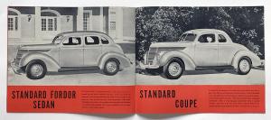 1938 Ford V8 Model 81A 82A Sedan Coupe Canadian Sales Brochure