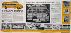 1950 Superior Pioneer School Bus Leading the Field Again Sales Folder