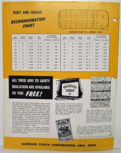 1950 Superior Pioneer School Bus Leading the Field Again Sales Folder