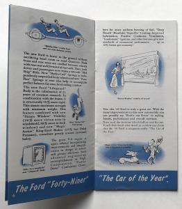 1949 Ford Quick Facts Standard Custom Canadian Sales Brochure