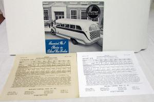 1939 Wayne School Bus Bodies Sales Folder with Price Sheets