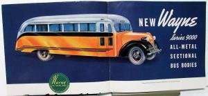 1939 Wayne School Bus Bodies Sales Folder with Price Sheets