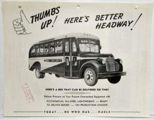 1941 Wayne Transit Bus Sales Sheet