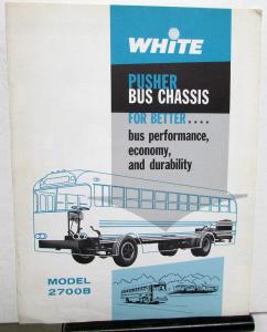 1960 White Pusher Bus Chassis Sales Brochure