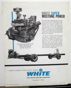 1960 White Pusher Bus Chassis Sales Brochure