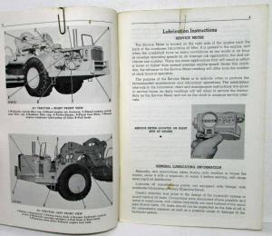 1966 Caterpillar 631 Tractor Operation & Maintenance Manual with Note