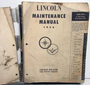 1956 Lincoln Dealer Service Shop Manual Repair Maintenance Original