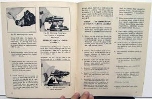 1953 Mercury Dealer Service Shop Manual Power Brakes Steering Repair Adjustment