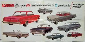 1962 Acadian Beaumont Invader Sales Folder - Canadian