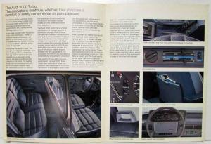 1981 Audi 5000 Turbo Sales Folder - Canadian