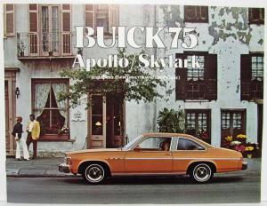 1975 Buick Apollo Skylark Convertisseu Sales Brochure -Canadian-French Text