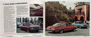 1975 Buick Apollo Skylark Convertisseu Sales Brochure -Canadian-French Text