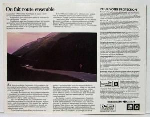 1984 Buick Regal Sales Brochure - Canadian - French Text