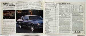 1984 Buick Electra Sales Folder - Canadian - French Text