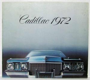 1972 Cadillac Sales Brochure Fleetwood Eldorado DeVille Calais - Canadian