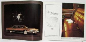 1972 Cadillac Sales Brochure Fleetwood Eldorado DeVille Calais - Canadian