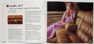 1975 Cadillac Sales Brochure Fleetwood Eldorado DeVille Calais - Canadian