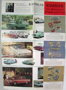 1962 AMC Rambler Sales Folder - German Text