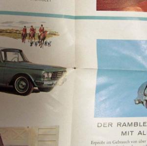 1962 AMC Rambler Sales Folder - German Text